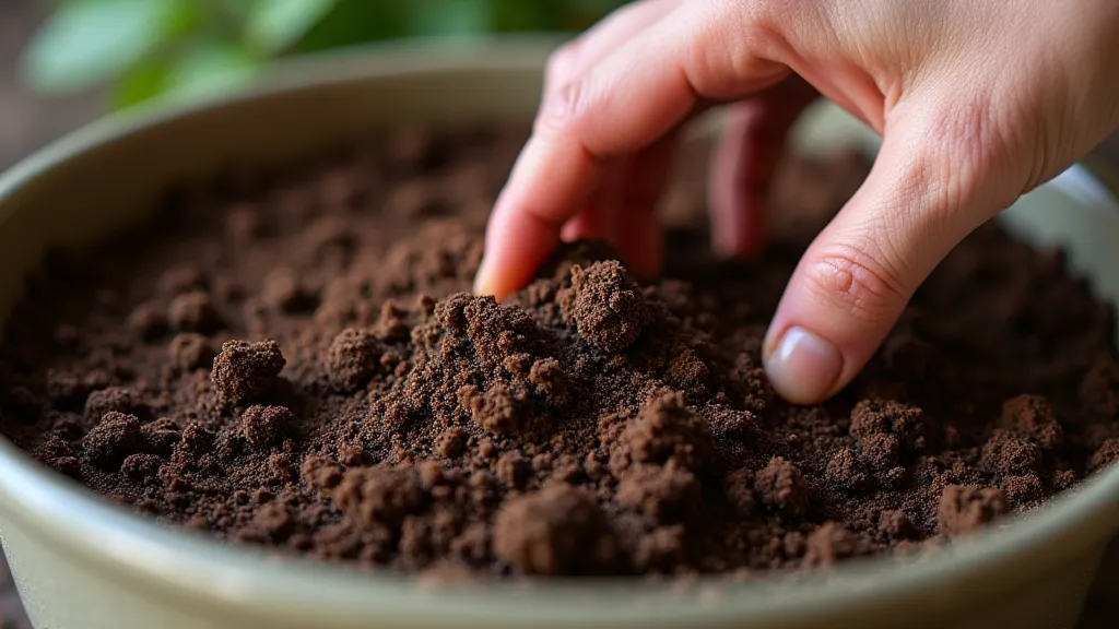 Mixing potting mix with perlite